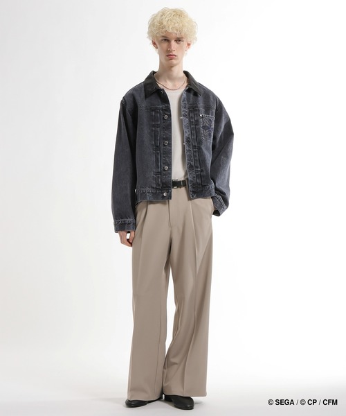 HARE(ハレ)の「プロジェクトセカイ×HARE シンセティックレザーキリカエデニムブルゾン(デニムジャケット・レディース・オレンジ系その他/ピンク系その他/グリーン系その他/ブルー系その他・SMALL/MEDIUM)」の13枚目の写真