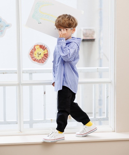 GLOBAL WORK(グローバルワーク)の「スゴラクストレッチカーゴパンツ/T/611230(カーゴパンツ・キッズ・ブラック/カーキ・100cm/110cm/120cm)」の4枚目の写真