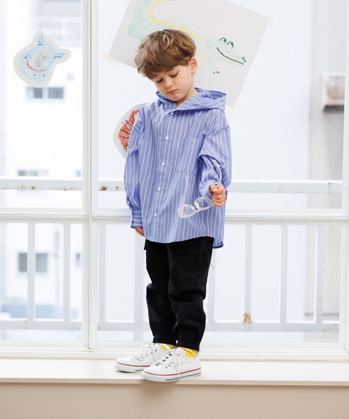 GLOBAL WORK(グローバルワーク)の「スゴラクストレッチカーゴパンツ/T/611230(カーゴパンツ・キッズ・ブラック/カーキ・100cm/110cm/120cm)」の5枚目の写真