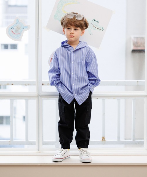GLOBAL WORK(グローバルワーク)の「スゴラクストレッチカーゴパンツ/T/611230(カーゴパンツ・キッズ・ブラック/カーキ・100cm/110cm/120cm)」の6枚目の写真