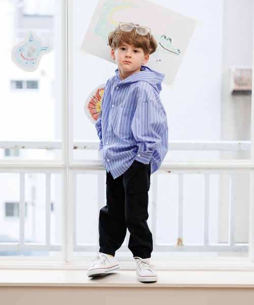 GLOBAL WORK(グローバルワーク)の「スゴラクストレッチカーゴパンツ/T/611230(カーゴパンツ・キッズ・ブラック/カーキ・100cm/110cm/120cm)」の7枚目の写真