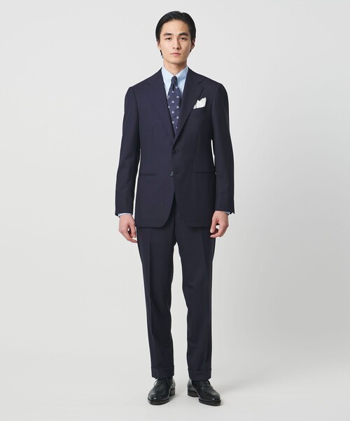 UNITED ARROWS(ユナイテッドアローズ)の「Vitale Barberis Canonico シングル 3ボタンスーツ MC―MODEL(セットアップ・メンズ・ダークブラウン/ネイビー・46/48/50/44)」の2枚目の写真