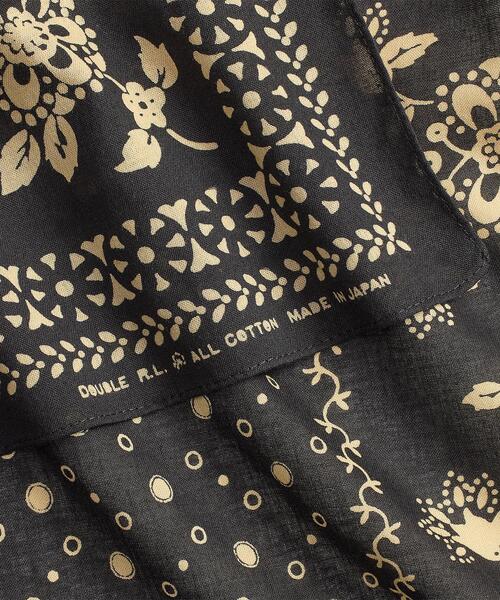 RRL（ダブル アール エル）の「フローラルプリント コットン スカーフ（バンダナ/スカーフ・メンズ・ブラック系1・ONE）」の3枚目の写真