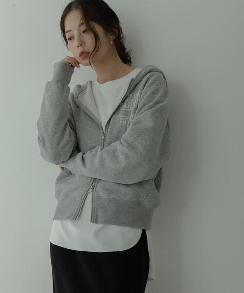 URBAN RESEARCH Sonny Label（アーバンリサーチサニーレーベル）の「カットジョーゼットプルオーバー（Tシャツ/カットソー・レディース・グレー系その他/オフホワイト/ブラック・FREE）」の6枚目の写真