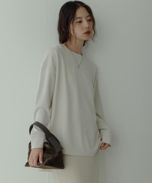 URBAN RESEARCH Sonny Label（アーバンリサーチサニーレーベル）の「カットジョーゼットプルオーバー（Tシャツ/カットソー・レディース・グレー系その他/オフホワイト/ブラック・FREE）」の14枚目の写真
