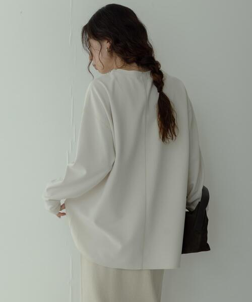 URBAN RESEARCH Sonny Label（アーバンリサーチサニーレーベル）の「カットジョーゼットプルオーバー（Tシャツ/カットソー・レディース・グレー系その他/オフホワイト/ブラック・FREE）」の15枚目の写真