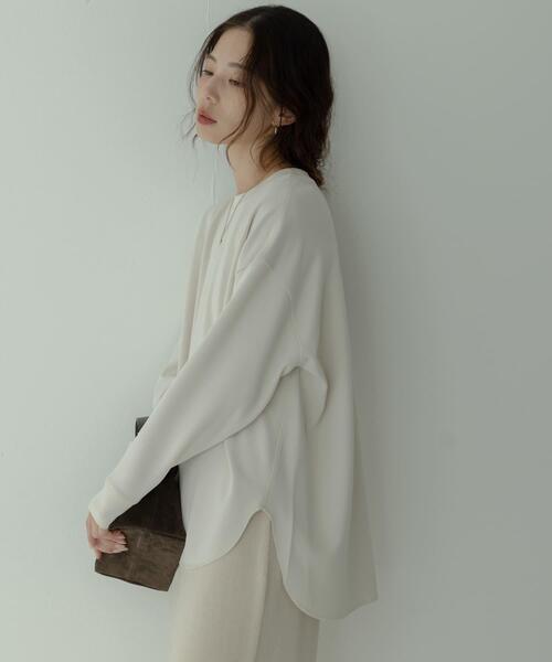 URBAN RESEARCH Sonny Label（アーバンリサーチサニーレーベル）の「カットジョーゼットプルオーバー（Tシャツ/カットソー・レディース・グレー系その他/オフホワイト/ブラック・FREE）」の16枚目の写真