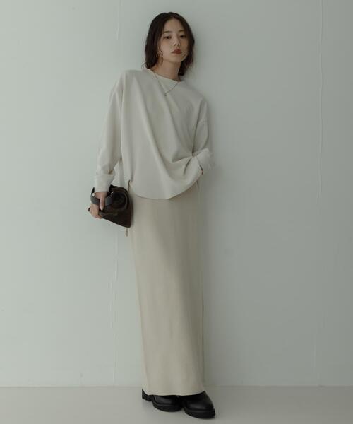 URBAN RESEARCH Sonny Label（アーバンリサーチサニーレーベル）の「カットジョーゼットプルオーバー（Tシャツ/カットソー・レディース・グレー系その他/オフホワイト/ブラック・FREE）」の17枚目の写真