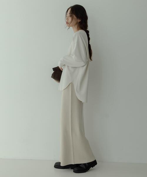 URBAN RESEARCH Sonny Label（アーバンリサーチサニーレーベル）の「カットジョーゼットプルオーバー（Tシャツ/カットソー・レディース・グレー系その他/オフホワイト/ブラック・FREE）」の18枚目の写真