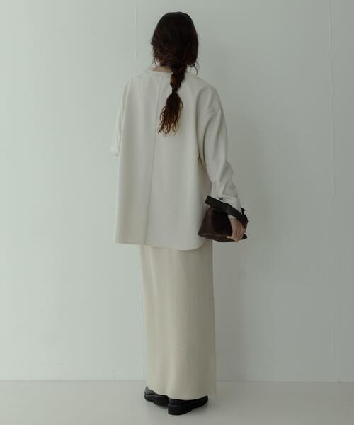 URBAN RESEARCH Sonny Label（アーバンリサーチサニーレーベル）の「カットジョーゼットプルオーバー（Tシャツ/カットソー・レディース・グレー系その他/オフホワイト/ブラック・FREE）」の19枚目の写真