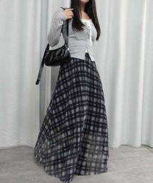 Lots of Love | シフォンチェックプリーツスカート(スカート)