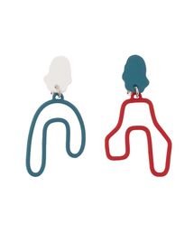 UN3D. | ASYMMETRY PIPE EARRING / アシンメトリーパイプイヤリング(イヤリング)