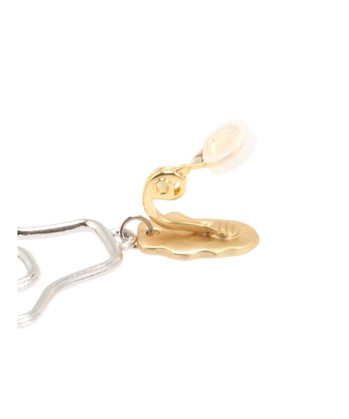 UN3D.（アンスリード）の「ASYMMETRY PIPE EARRING / アシンメトリーパイプイヤリング（イヤリング・レディース・ブラック/シルバー/ターコイズブルー・FREE）」の18枚目の写真