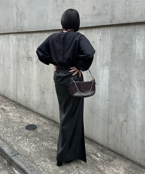 Mavie..7（メヴィセットゥ）の「【Mavie..7】前後2WAYバンドカラーシャツ（シャツ/ブラウス・レディース・オフホワイト/ブラック/その他1・FREE）」の21枚目の写真