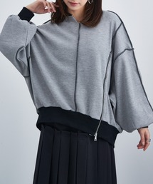 【MAISON BREEZE reveur】ZIPデザインワッフルプルオーバー trc