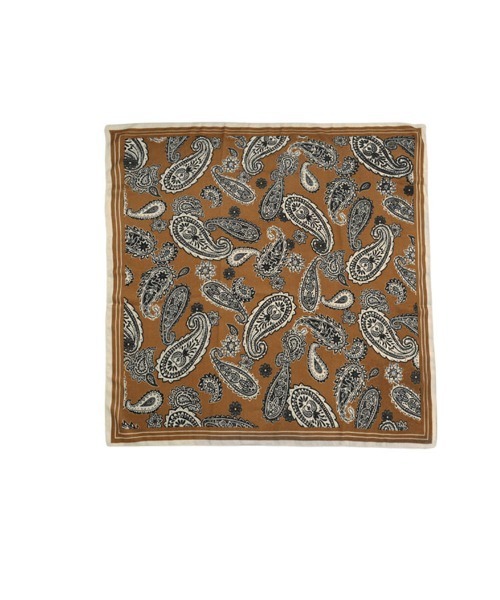 KOBE LETTUCE（コウベレタス）の「大判ウールタッチスカーフ（バンダナ/スカーフ・レディース・ブラウン/ブルー/アイボリー・FREE）」の9枚目の写真