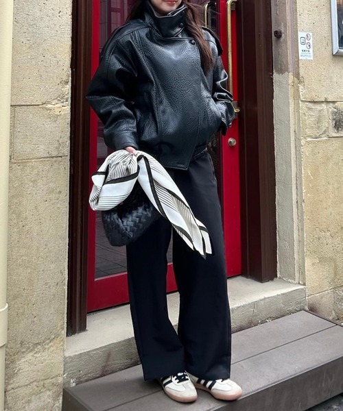 KOBE LETTUCE（コウベレタス）の「大判ウールタッチスカーフ（バンダナ/スカーフ・レディース・ブラウン/ブルー/アイボリー・FREE）」の15枚目の写真