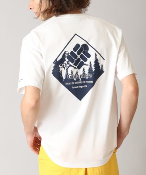 Columbia（コロンビア）の「【Columbia】アーバンハイクグラフィックショートスリーブTシャツ（Tシャツ/カットソー・メンズ・ホワイト系その他2/ブラック系1/ホワイト系1/ブラック系その他2・XL/L/M/S）」の2枚目の写真