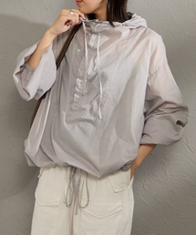 mizuiroind（ミズイロインド）の「[mizuiro ind/ミズイロインド] 別注 フード付き ワイドシルエット プルオーバーシャツ【追加】（シャツ/ブラウス）」