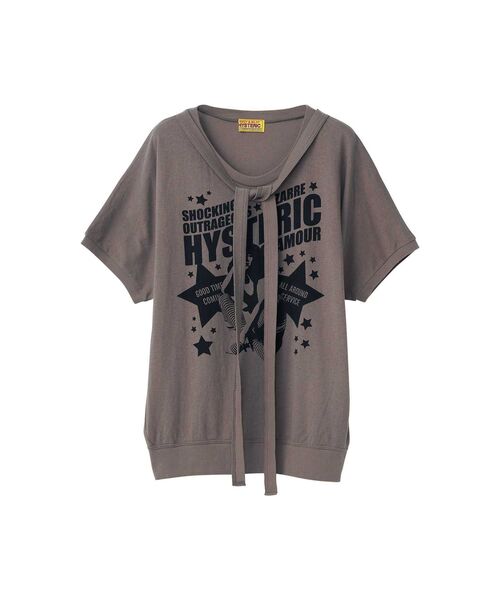 HYSTERIC GLAMOUR（ヒステリックグラマー）の「HG GOOD TIME COMIN Tシャツ（Tシャツ/カットソー・レディース・ブラック/グレー・FREE）」の2枚目の写真