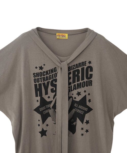 HYSTERIC GLAMOUR（ヒステリックグラマー）の「HG GOOD TIME COMIN Tシャツ（Tシャツ/カットソー・レディース・ブラック/グレー・FREE）」の7枚目の写真