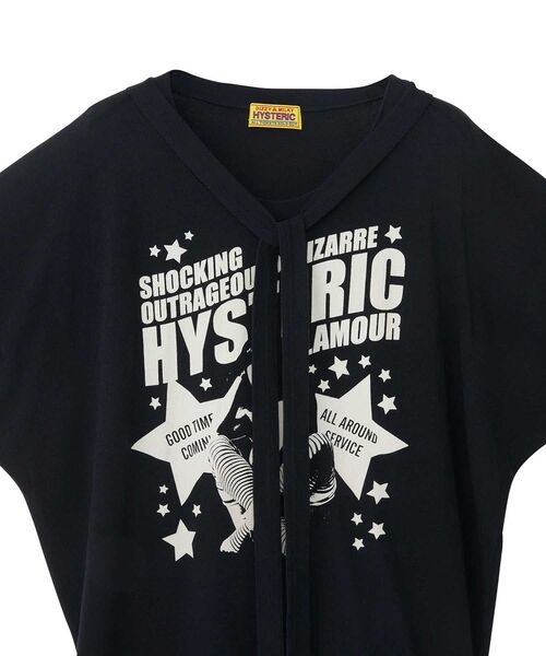 HYSTERIC GLAMOUR（ヒステリックグラマー）の「HG GOOD TIME COMIN Tシャツ（Tシャツ/カットソー・レディース・ブラック/グレー・FREE）」の9枚目の写真