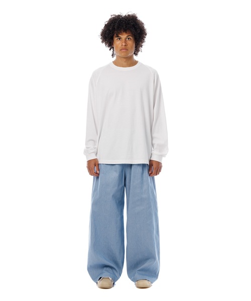 Sandinista(サンディニスタ)の「Light Denim Easy Baggy Pants / 薄手デニムバギーパンツ(その他パンツ・メンズ・ライトブルー・FREE)」の8枚目の写真