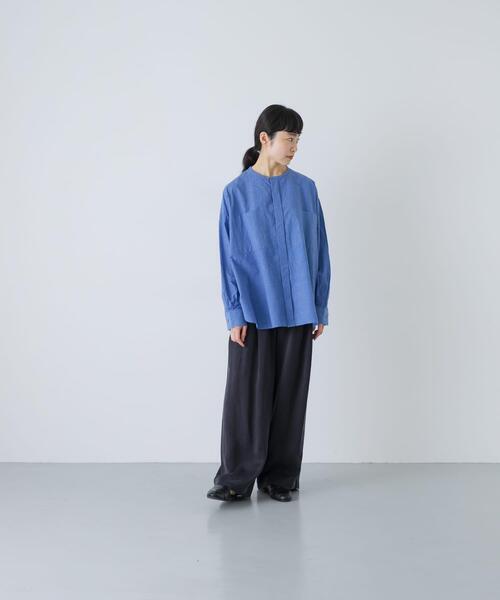 かぐれ（カグレ）の「キュプラストレートパンツ（その他パンツ・レディース・ネイビー/ブラック・FREE）」の8枚目の写真