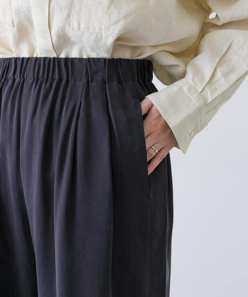 かぐれ（カグレ）の「キュプラストレートパンツ（その他パンツ・レディース・ネイビー/ブラック・FREE）」の12枚目の写真