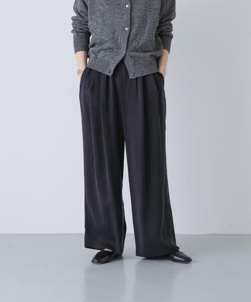 かぐれ（カグレ）の「キュプラストレートパンツ（その他パンツ・レディース・ネイビー/ブラック・FREE）」の19枚目の写真