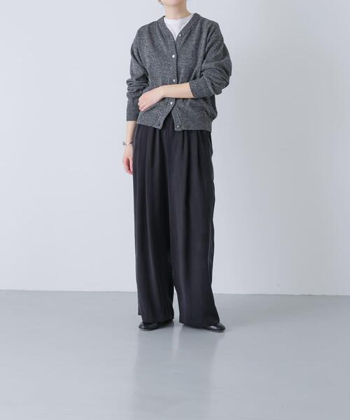 かぐれ（カグレ）の「キュプラストレートパンツ（その他パンツ・レディース・ネイビー/ブラック・FREE）」の22枚目の写真