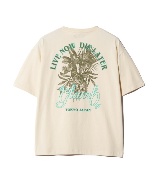 glamb(グラム)の「Spin Logo Surf T-Shirt / スピンロゴサーフTシャツ(Tシャツ/カットソー・メンズ・ベージュ/ミント・S/M/L)」の4枚目の写真
