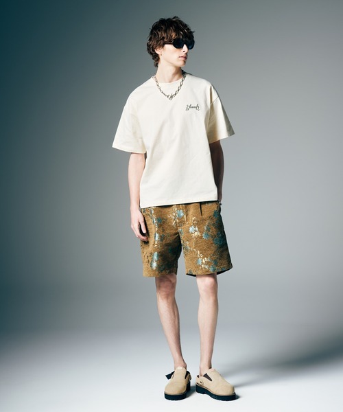 glamb(グラム)の「Spin Logo Surf T-Shirt / スピンロゴサーフTシャツ(Tシャツ/カットソー・メンズ・ベージュ/ミント・S/M/L)」の10枚目の写真