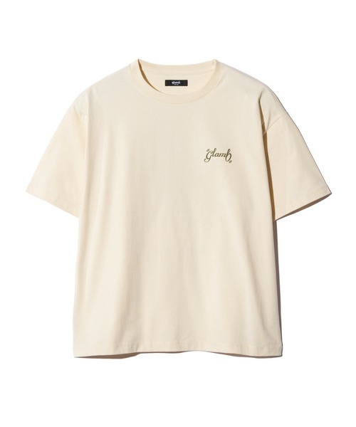 glamb(グラム)の「Spin Logo Surf T-Shirt / スピンロゴサーフTシャツ(Tシャツ/カットソー・メンズ・ベージュ/ミント・S/M/L)」の3枚目の写真