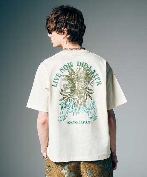 glamb(グラム)の「Spin Logo Surf T-Shirt / スピンロゴサーフTシャツ(Tシャツ/カットソー・メンズ・ベージュ/ミント・S/M/L)」の20枚目の写真