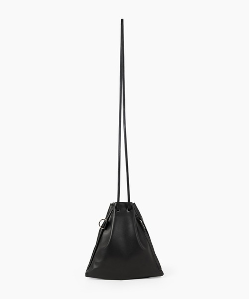 LAD MUSICIAN(ラッドミュージシャン)の「LEATHER SMALL DRAWSTRING BAG(ショルダーバッグ・メンズ・ブラック・FREE)」の9枚目の写真