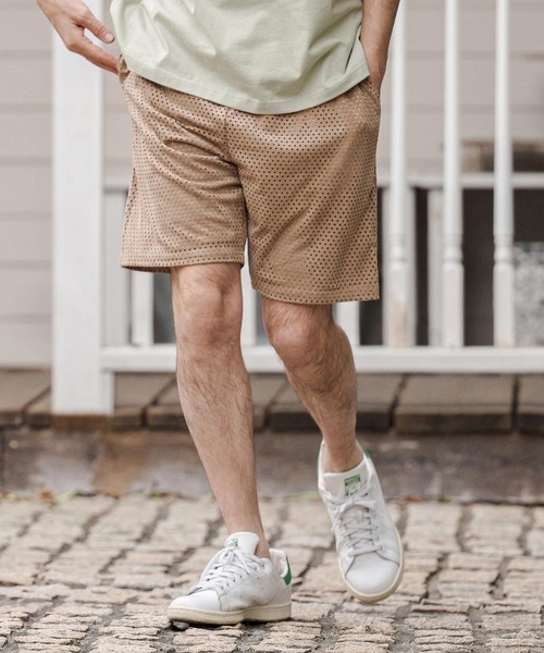 CAMBIO(カンビオ)の「mp14677-Punching Short Pants ショートパンツ(CAM26SS-007)(その他パンツ・メンズ・ブラック/キャメル/ブルー・L/M/S)」の1枚目の写真