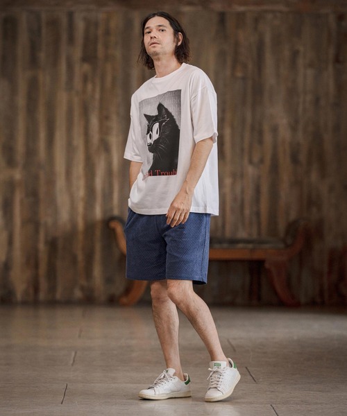 CAMBIO(カンビオ)の「mp14677-Punching Short Pants ショートパンツ(CAM26SS-007)(その他パンツ・メンズ・ブラック/キャメル/ブルー・L/M/S)」の13枚目の写真