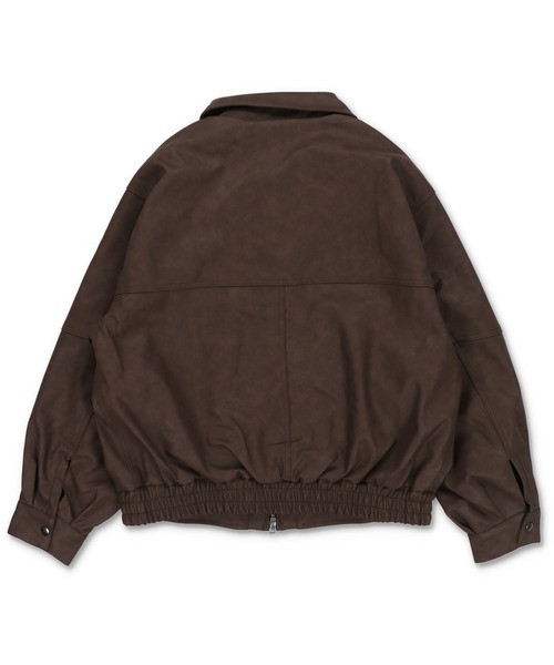 SPINNS(スピンズ)の「ヴィンテージライクPU A-2ショートジャケット/合皮ブルゾン(その他アウター・メンズ・ブラック/ブラウン・L/M)」の10枚目の写真