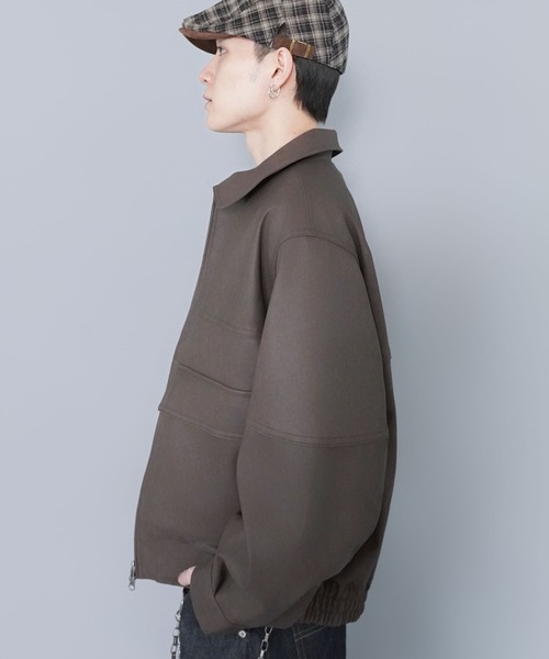 SPINNS(スピンズ)の「ヴィンテージライクPU A-2ショートジャケット/合皮ブルゾン(その他アウター・メンズ・ブラック/ブラウン・L/M)」の18枚目の写真