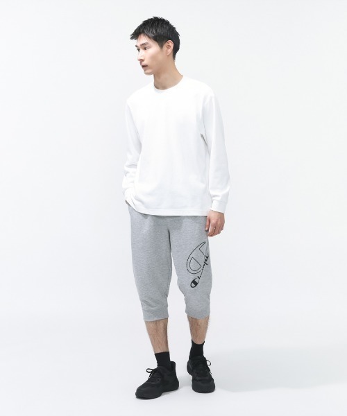 Champion（チャンピオン）の「【別注】チャンピオン  SWEAT PANTS 限定コラボ（スウェットパンツ・メンズ・グレー/ブラック・S/M/L/LL/3L）」の4枚目の写真