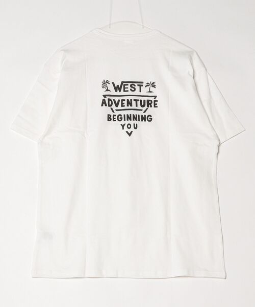 A BAG OF CHIPS(アバッグオブチップス)の「Jeans-b 2nd/ジーンズベーセカンド WEST ADVENTURE Tシャツ フリーサイズ(Tシャツ/カットソー・メンズ・オフホワイト・F)」の2枚目の写真