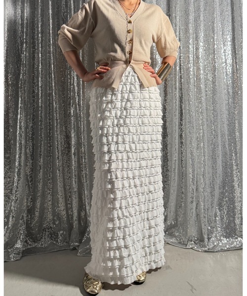 FRILL MAXI SKIRT