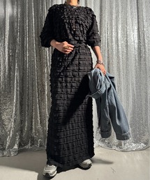 FRILL MAXI SKIRT