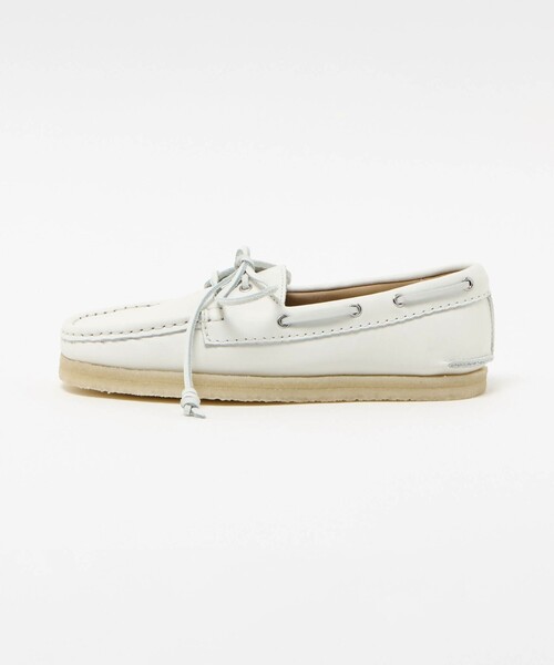 Clarks Originals（クラークスオリジナルズ）の「＜Clarks Originals＞Godney Boat シューズ（モカシン/デッキシューズ・レディース・オフホワイト・4/6/5）」の4枚目の写真