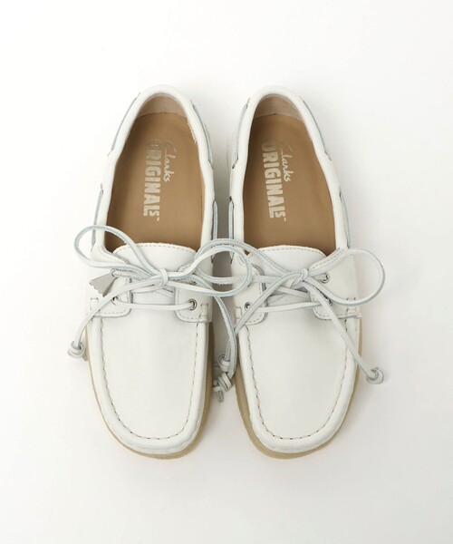 Clarks Originals（クラークスオリジナルズ）の「＜Clarks Originals＞Godney Boat シューズ（モカシン/デッキシューズ・レディース・オフホワイト・4/6/5）」の6枚目の写真