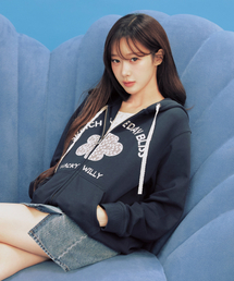 BAKE HOODIE ZIP-UP / SKYBLUE（パーカー）｜MOIFAIRE（モイフェア）の