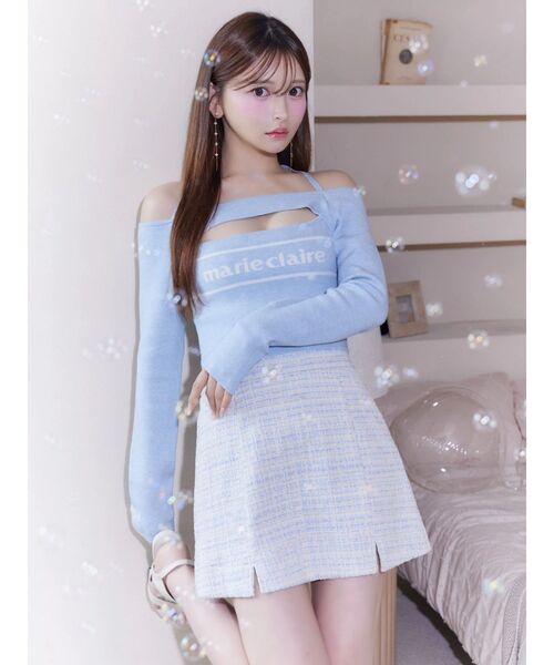 EATME(イートミー)の「【marie claire×EATME】オフショルダーニットTOP(ニット/セーター・レディース・ブラック/ブルー/オフホワイト・FREE)」の15枚目の写真