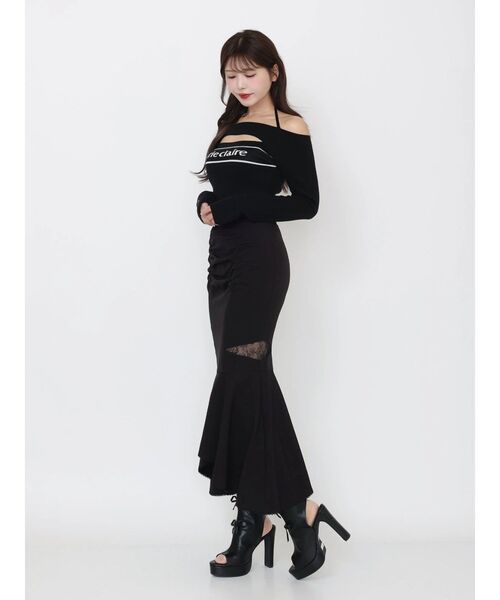 EATME（イートミー）の「【marie claire×EATME】オフショルダーニットTOP（ニット/セーター・レディース・ブラック/ブルー/オフホワイト・FREE）」の22枚目の写真