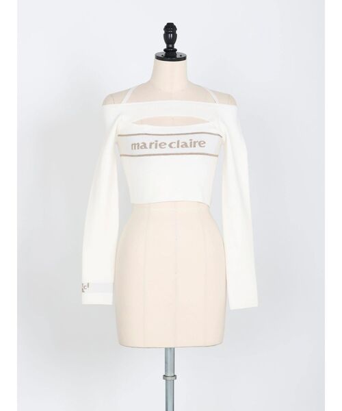 EATME（イートミー）の「【marie claire×EATME】オフショルダーニットTOP（ニット/セーター・レディース・ブラック/ブルー/オフホワイト・FREE）」の5枚目の写真